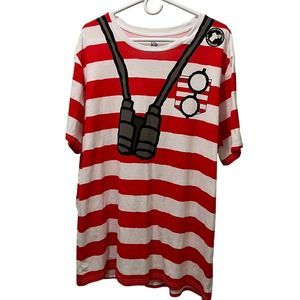Where's Waldo? T-Shirt & Beanie Hat Combo Adult 2 XL NWOT